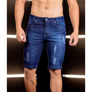 Imagem de Bermudas masculinas laycra - Monthary , Azul, 42