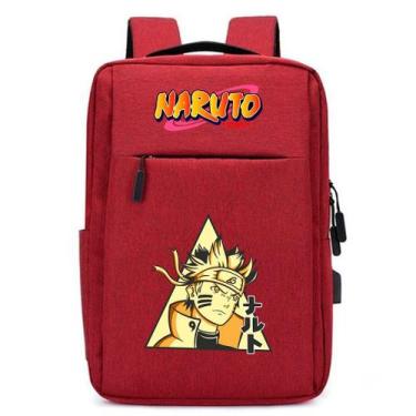 Imagem de Mochila USB Anime Ninja Infantil Estilo Desenho Estampa DTF com Espaço