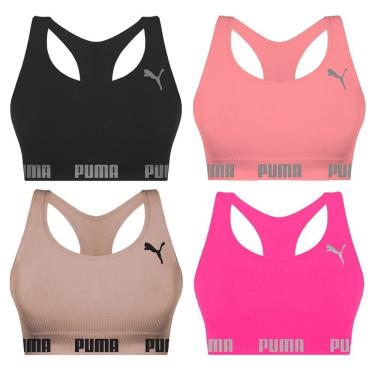 Imagem de Kit 4 Tops Puma Nadador Sem Costura Feminino