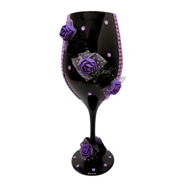 Imagem de Taça Preta Pomba Gira Maria Mulambo Rosas + Presente