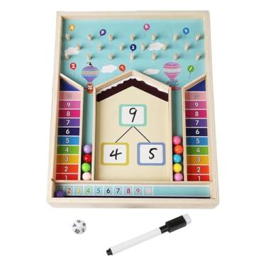 Imagem de oshhni Brinquedos educativos para crianças, adição, subtração, decomposição de números, materiais manipuláveis ​​matemáticos para crianças, meninos e meninas, L