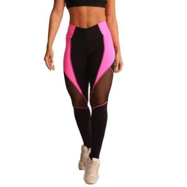 Imagem de Calça Fitness Preta Poliamida Feminina - CAL5497-Feminino