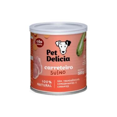 Imagem de Pet Delícia Carreteiro Suíno 320g, Alimentação Natural para Cães, Com Carne Suína e Legumes Selecionados, para peles sensíveis