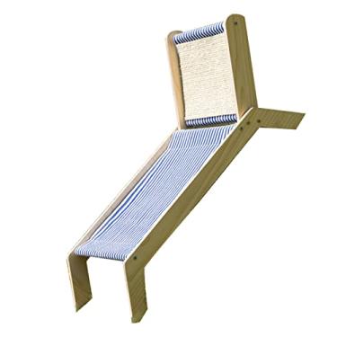 Imagem de Zerodis Cadeira de Praia para Gatos Produtos para Animais de Estimação Móveis para Camas para Gatos Móveis para Camas Com Arranhador de Sisal para Uso Interno e Externo Mini Cadeira de Praia