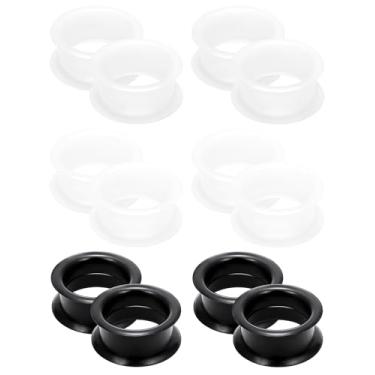 Imagem de Cisyozi 6G - 50 mm de espessura de silicone para orelhas, alargadores, alargadores, alargadores, alargadores de orelha com alargador duplo, calibre de carne, kit de calibres de orelha para mulheres e