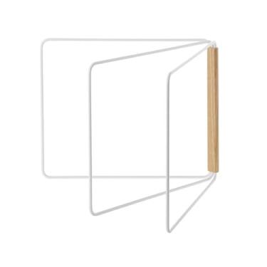 Imagem de Prateleira Para Secar Panos De Prato De Bancada De Cozinha, 3 Braços Dobrável, Suporte Para Pano De Prato, Pano De Prato, Toalha, Organizador Para Pendurar, Branco(Branco)