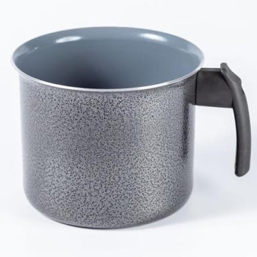 Imagem de Caneco 14cm 1,7L Cerâmico - Cor: Preto Craqueado - Javali