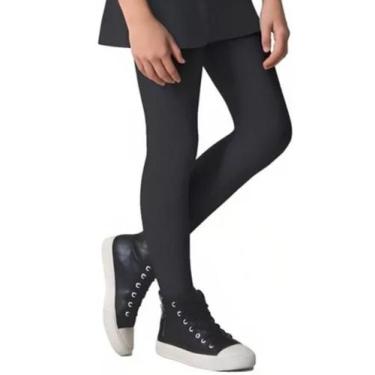 Imagem de Meia Calça Infantil Fio 80 Selene Quentinha Para Inverno, Preto, G
