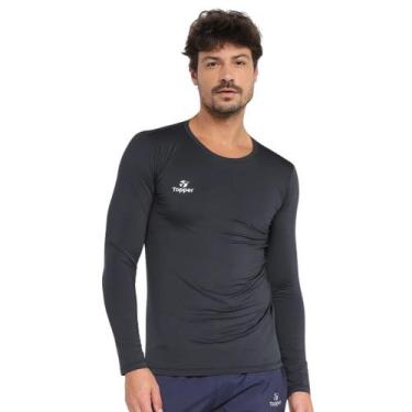 Imagem de Camiseta T-Shirt Topper Térmica Manga Longa Classic New, 4323018pt, G,