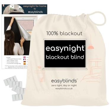 Imagem de Easynight Persiana 100% blackout para casa, 2GG, faz qualquer tamanho e forma de até 295 x 127 cm, sem broca, fácil de usar, temporária ou permanente para casa, viagem, escritório