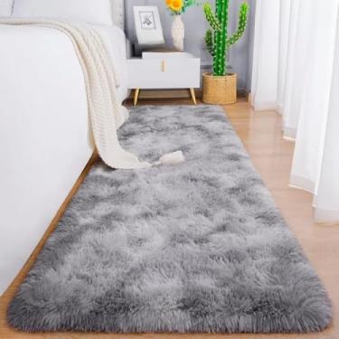 Imagem de Carpete, Tapete Quarto Pequeno, Passadeira 2,00 X 0,60m, Antiderrapantes e Macios(Cinza mesclado)