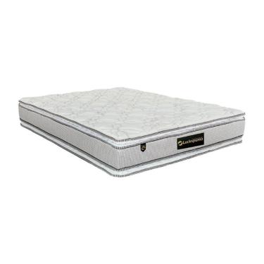 Imagem de Colchão Queen Molas Ensacadas Masterpocket Lucksfaction Plus Pillow Top Gray (158x198x30) - Luckspuma