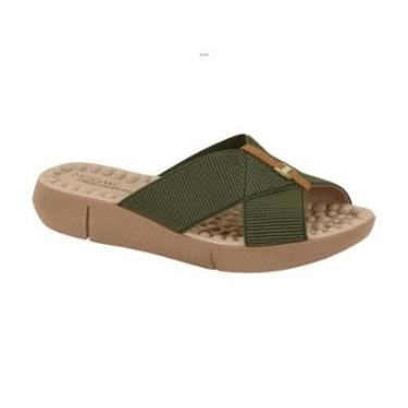 Imagem de Chinelo Feminino Ortopédico Modare Esporão Massageador Elastico Tamanco Anabela Confortável-Feminino