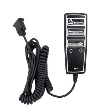 Imagem de Uetmulik Substituição de monofone de controle remoto de 9 pinos de 3 funções para cama de hospital elétrica completa para unidade médica