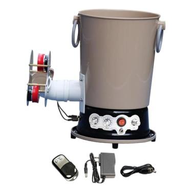 Imagem de Generic Robô para tênis de mesa com alimentador de bolas de grande capacidade, portátil, para jogo automático, máquina de pingue-pongue, lançador automático, Cáqui