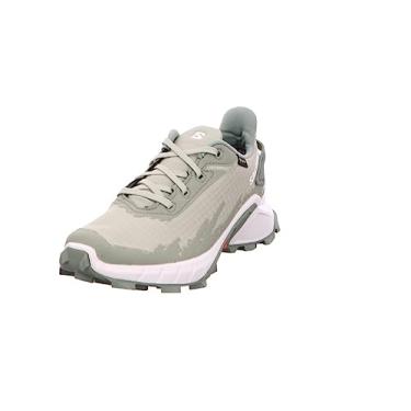 Imagem de Salomon Tênis de corrida feminino Alphacross 4 Gore-tex Trail, Sálvia do deserto, 40