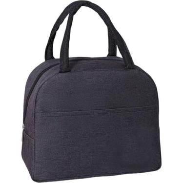 Imagem de Lancheira isolada com alças para homens e mulheres porta-recipientes de alimentos espessos à prova de vazamento, lancheira térmica para trabalho e escritório