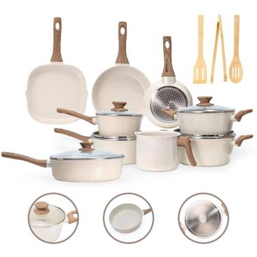 Imagem de Jogo Panelas 12 Pç Premium 4Mm Indução Revestimento Cerâmico