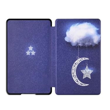 Imagem de Akacy Capa com padrão pintado de 6 polegadas para Kindle (8ª geração, modelo: SY69JL, lançado em 2016) Com função hibernar/despertar automática capa protetora de couro PU (12)