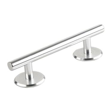 Imagem de menolana Trilhos redondos para skate de dedo, lembrancinha de festa, brinquedo, deck/rampa, ótimo complemento para presentes, acessórios para parques, corrimão, Prata 15 Cm