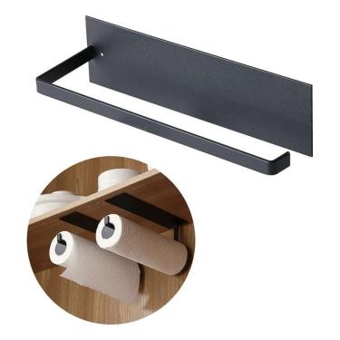 Imagem de 2X Porta Papel Toalha Multiuso Ferro Suporte Parede De Cozin