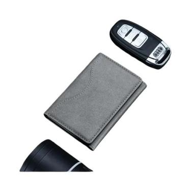 Imagem de Porta-cartões Trifold Em Couro PU Magsafe Para iPhone 16 15 14 13 12 p