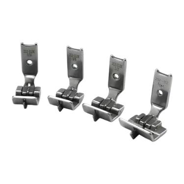 Imagem de Blooy - Kit de calcador de guia de borda média 212-112K para máquinas de costura de agulha dupla JUKI 1162, Brother 842, 845, Singer 212, Jack 58450 (conjunto B)