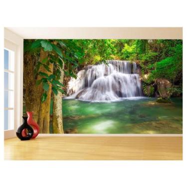 Imagem de Papel De Parede 3D Paisagem Cachoeira Florestas 3,5M Nch234 - Você Dec