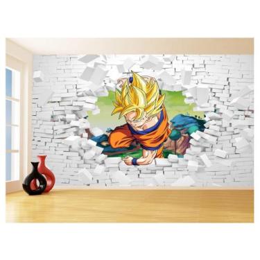 Imagem de Papel De Parede 3D Dragon Ball Goku Vegeta Anime 3,5M Dbz50 - Você Dec