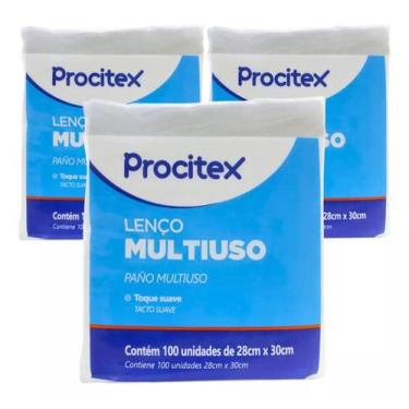 Imagem de Lenço Banho Multiuso Procitex 28x30cm Cremer C/ 300 UN