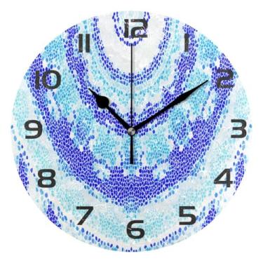 Imagem de GakkiGii Magic Circles Relógio de parede silencioso sem tique-taque, relógio moderno operado por bateria para escritório em casa, cozinha, quarto - fácil de ler