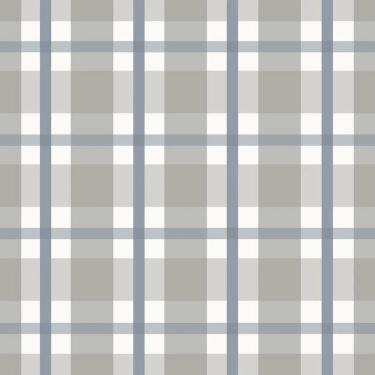 Imagem de Papel de Parede Revoada Xadrez Cinza e Azul 4455