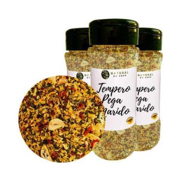 Imagem de Tempero Pega Marido Premium Ingredientes Selecionados Kit 3 Pote com D