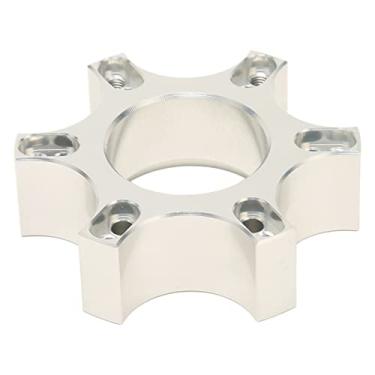 Imagem de SUNGOOYUE Placa Adaptadora de Volante de 70 Mm, Liga de Alumínio Prateada, Compatível Com T300RS para 599 P310 R383, Rodas de 13-14 Polegadas