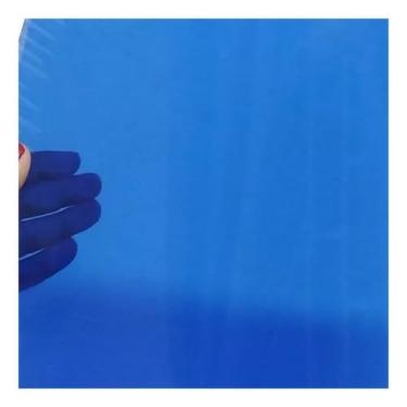 Imagem de Chapa de Acrílico Azul Transparente 2mm 50x50cm Placa Premium Cast Virgem 100 por cento de Pureza | 0,5x0,5m Comunicação Visual | Dobrável | Corte a Laser | 500x500mm