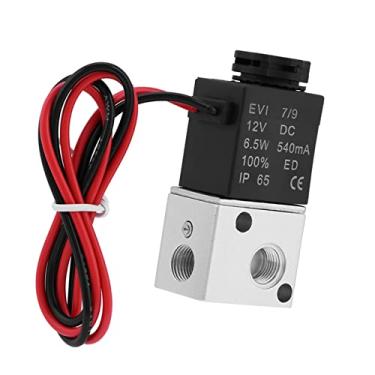 Imagem de Hyuduo 3 Vias 2 Posições, Válvula de Ar Solenóide DC12V/24V 1/8 BSP, Material de Latão (DC12V)