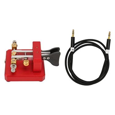 Imagem de SUNGOOYUE Chave de Código Morse de Remo Duplo, Construção Em Aço Inoxidável e Liga de Alumínio, 3,15 X 3,15 X 1,97 Polegadas, Com Amortecimento Magnético, Contatos de Prata, para Rádio Amador, POTA,