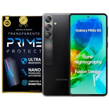 Imagem de Película de Hidrogel Galaxy M55s Frente e Verso Hd ou Fosca (Transparente)