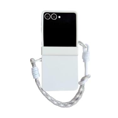 Imagem de Capa de celular fofa com cores em degradê para Samsung Galaxy Z Flip 7 6 5 4 3 Zflip7 Flip6 5g com alça de mão anti-perda e proteção traseira (para Galaxy Z Flip3 5G/11)