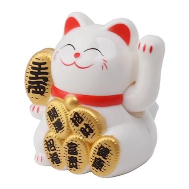 Imagem de Zerodis Gato de Ondulação Solar de Plástico para Economia de Energia Gato da Sorte Bonito Decoração Movida a Energia Solar de 2 Polegadas para Casa e Escritório (#12)
