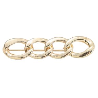 Imagem de FeiYeup Fecho de cintura com fivela torcida para mulheres, saia, calça, jeans, alfinetes de liga ajustável, broche para mulheres, cardigã e cachecóis