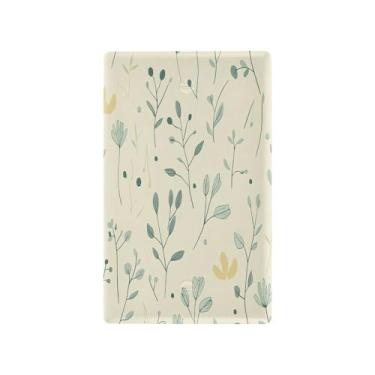 Imagem de Wassud Placa de cobertura de interruptor de luz, capas de tomada decorativas, placa de parede para tomadas elétricas, arte de linha simples, em branco, 11 x 6 cm