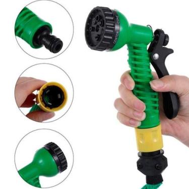 Imagem de Mangueira Com Pistola Verde Para Uso Diário - Relet