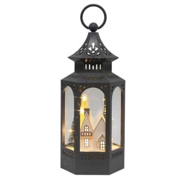 Imagem de Enfeite Natalino Lamparina Figuras c/Led (2 Pilhas AA, Não Inclusas)