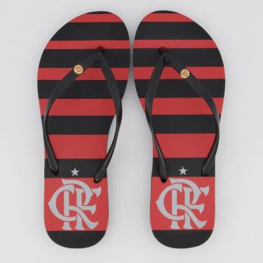 Imagem de Chinelo Flamengo Manto I 2024 Feminino Preto-Feminino
