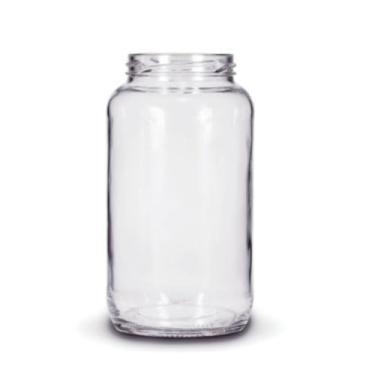 Imagem de Kit 15 unidades - Pote de vidro Redondo Conserva 800ml - Sem as Tampas