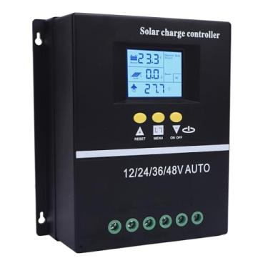 Imagem de YWBL-WH Controlador de Carga Solar MPPT, Entrada Automática de 100V 60A 12V 24V 36V 48V Com Tela LCD e 2 Portas USB, para de Bateria de Painel Solar