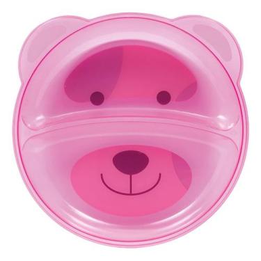 Imagem de Prato de Refeição Infantil Bebe Buba Ursinho com Divisória Papinha Div