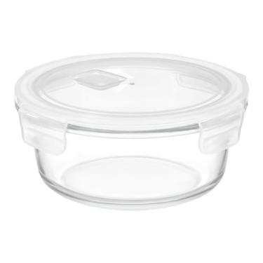 Imagem de Pote Hermético de Vidro 980 ml Redondo com Tampa de Trava e Vedação de Silicone