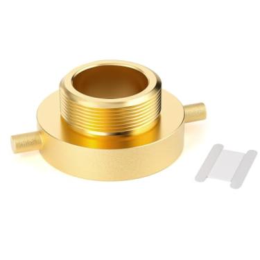 Imagem de GASHER Adaptador de hidrante de incêndio de latão macho NPT de 2-1/5.1 cm NST (NH) x 5 cm com equipamento de incêndio de latão